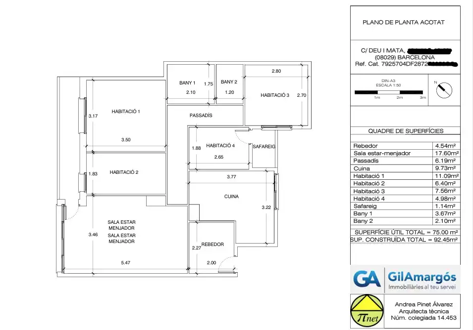 Piso en venta en Barcelona con Aire acondicionado, Calefacción y Balcón