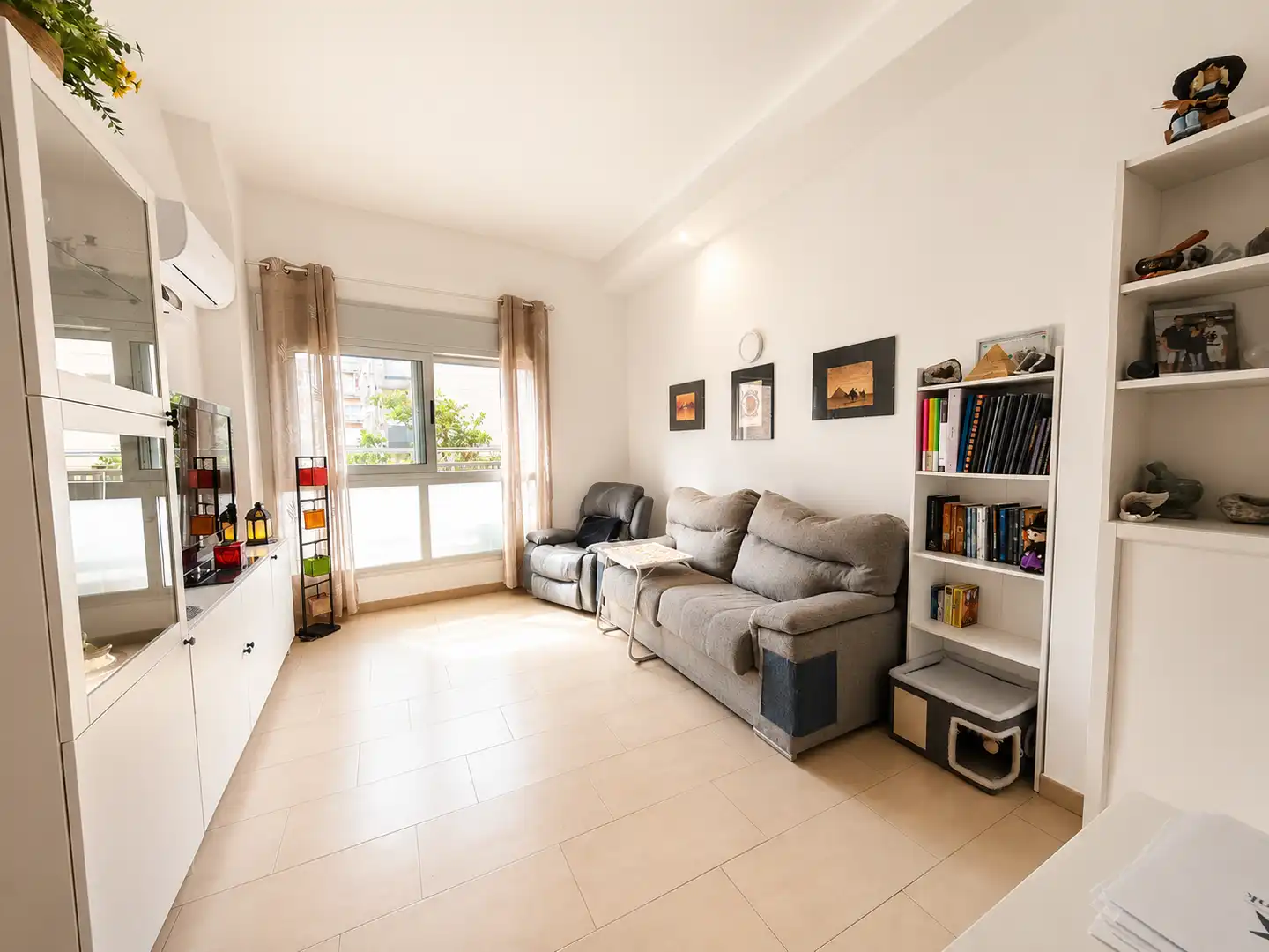 Sala de estar de Piso en venta en Blanes con Aire acondicionado y Jardín privado