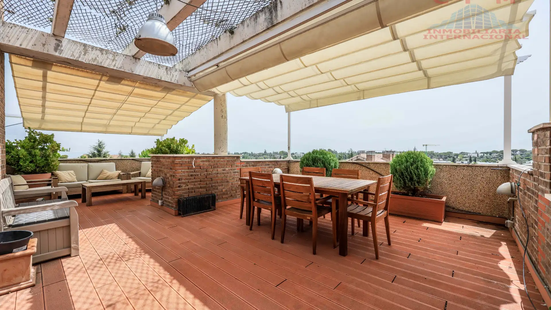 Terraza de Dúplex de alquiler en La Moraleja con Aire acondicionado, Calefacción y Parquet