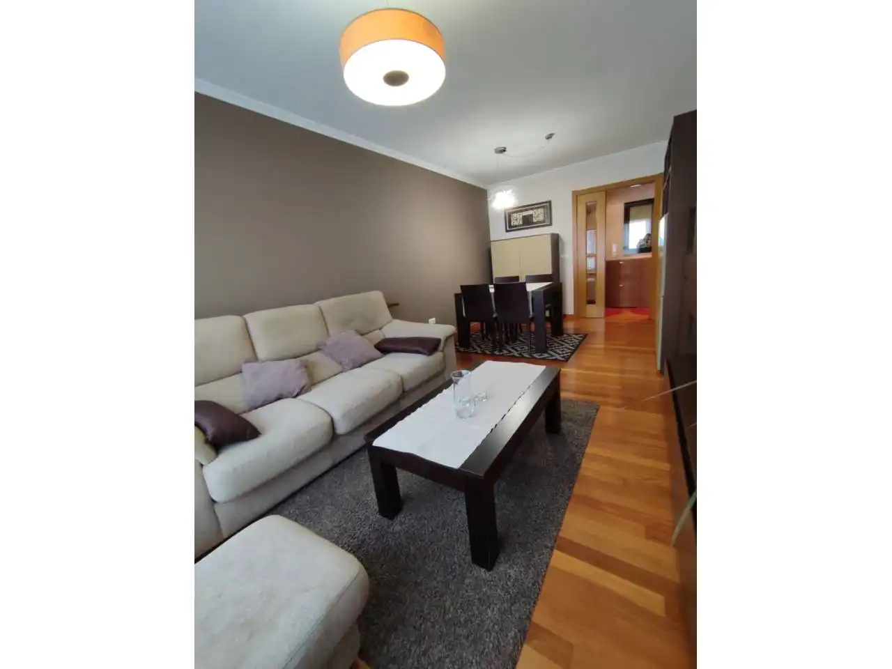 Sala de estar de Piso en venta en Ames con Calefacción, Parquet y Trastero