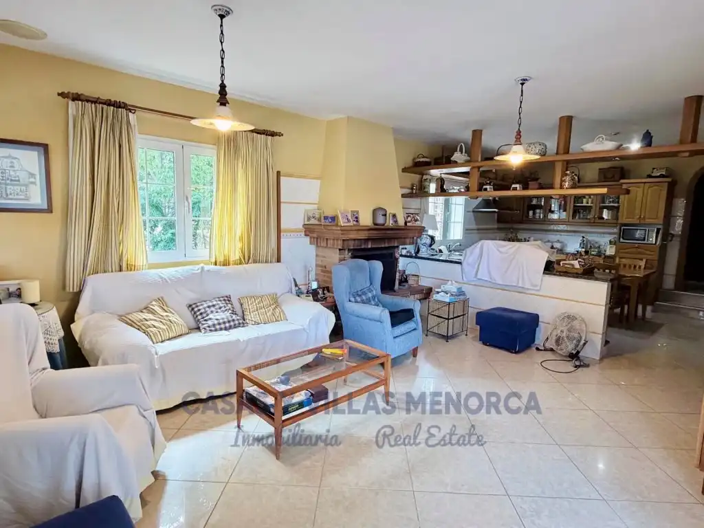 Sala d'estar de Finca rústica en venda en Sant Lluís