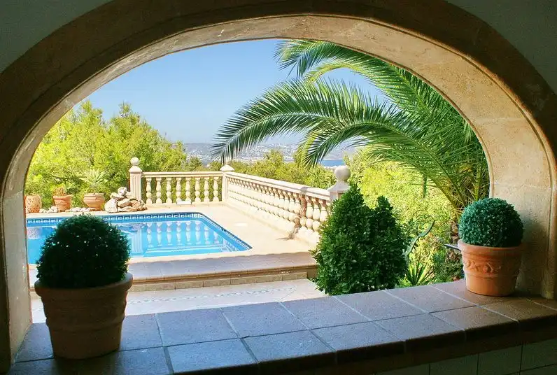 Jardín de Casa o chalet de alquiler en Jávea / Xàbia con Aire acondicionado, Calefacción y Jardín privado