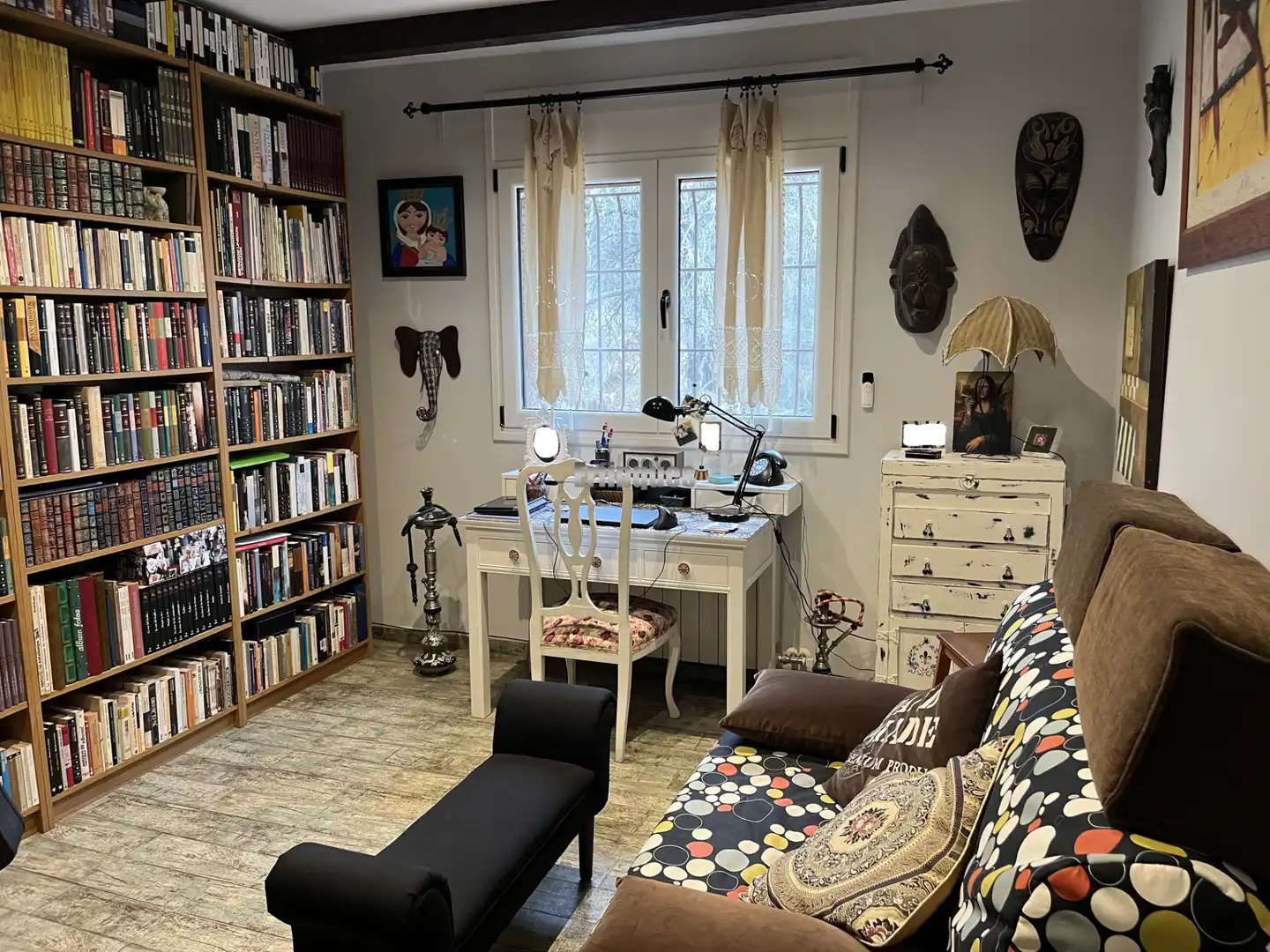 Wohnzimmer von Haus oder Chalet zum Verkauf in Rubí mit Klimaanlage, Heizung und Privatgarten