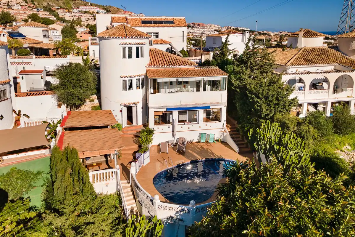 Exterior view of Houses for sale in Benalmádena  with Private garden and Terrace