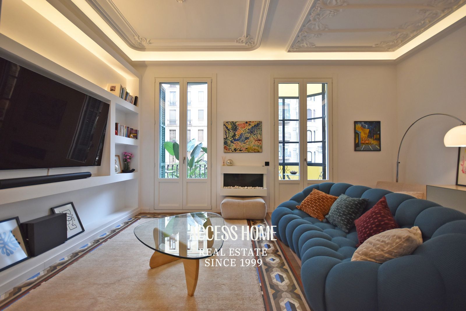 Living room of Flat for sale in  Barcelona Capital  with Air Conditioner, Heating and Terrace