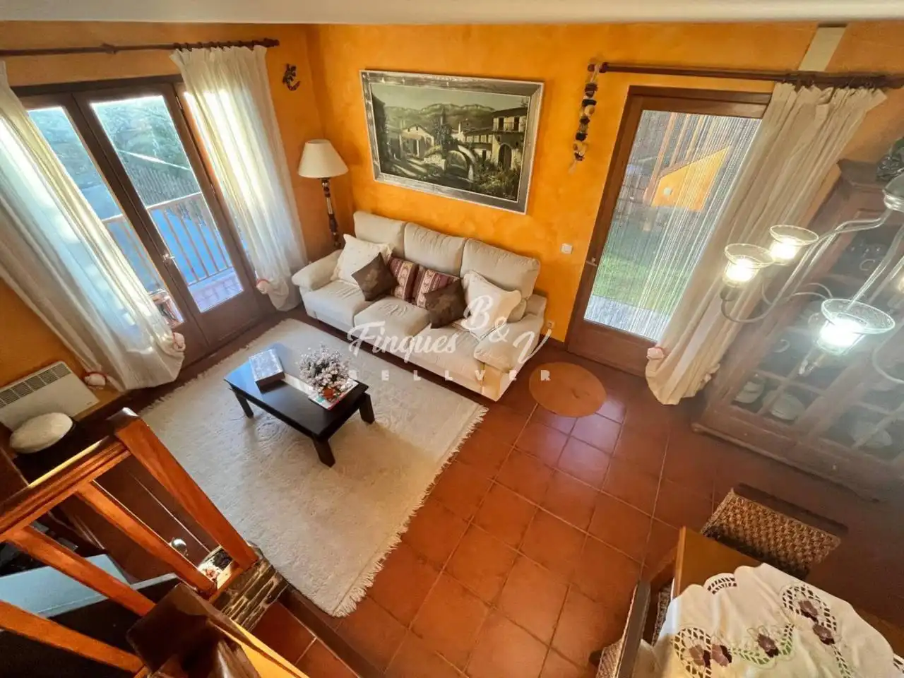 Living room of Houses for sale in Osséja  with Heating, Private garden and Parquet flooring