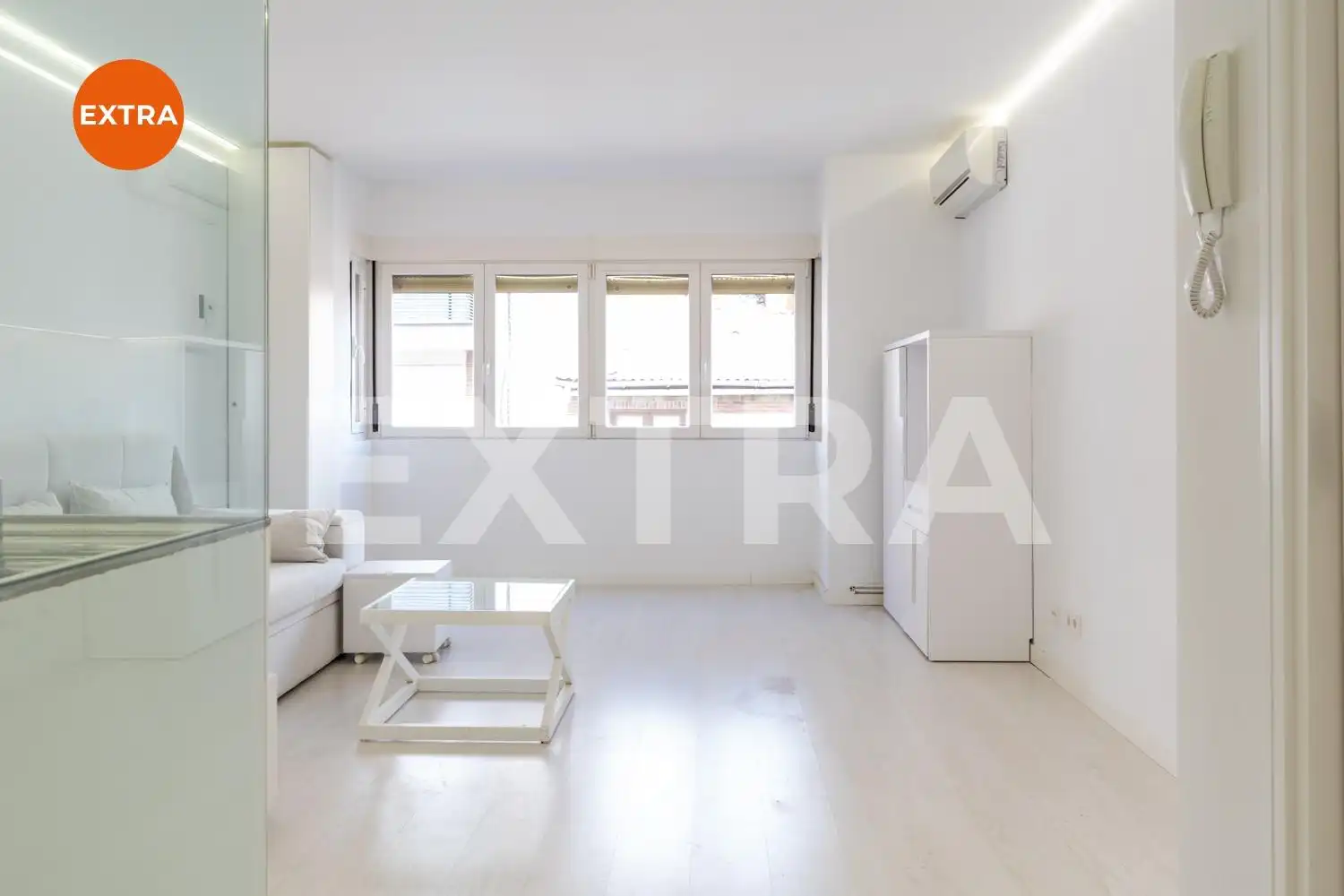 Wohnzimmer von Wohnungen zur Miete in Madrid mit Klimaanlage, Heizung und Möbliert