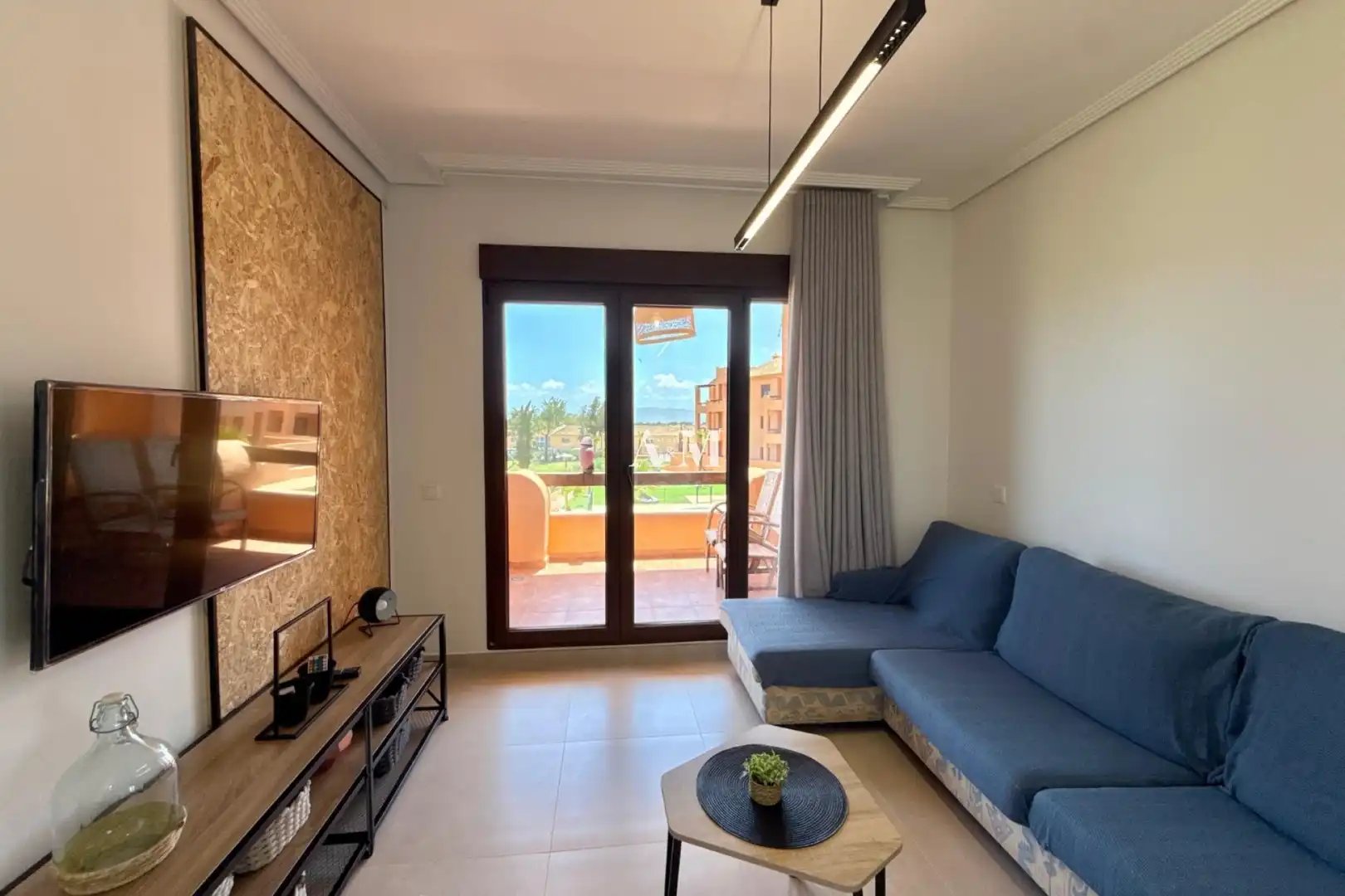Living room of Flat for rent in Los Alcázares  with Air Conditioner, Terrace and Swimming Pool