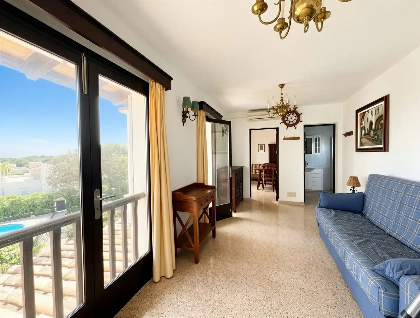 Sala de estar de Finca rústica en venta en Felanitx con Aire acondicionado, Calefacción y Terraza