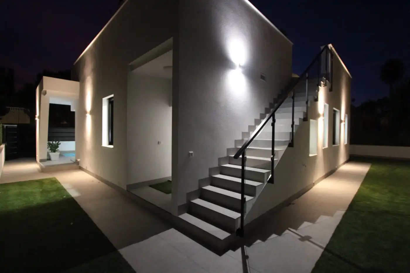 Vista exterior de Casa o chalet en venta en Pilar de la Horadada con Aire acondicionado, Calefacción y Jardín privado