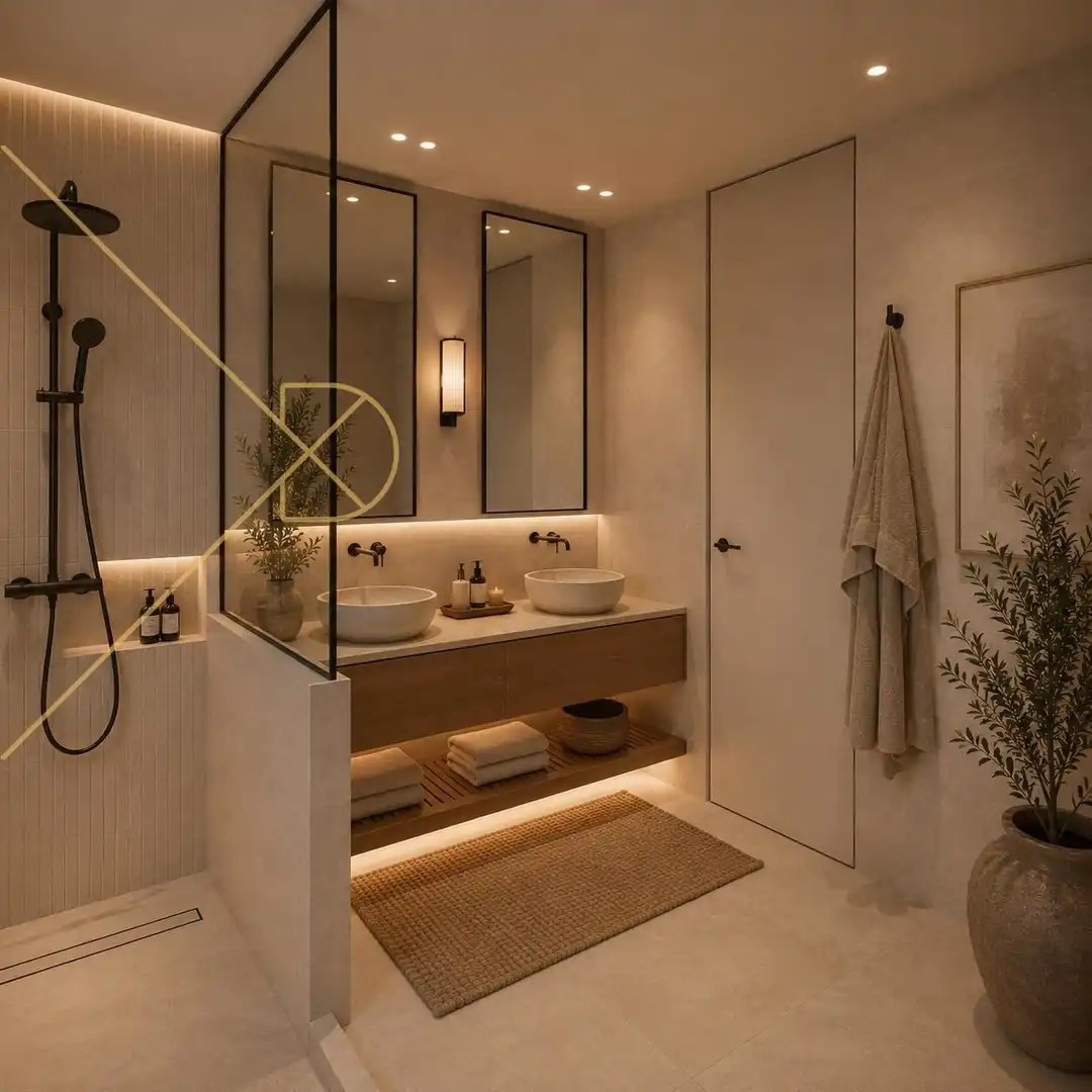 Baño de Casa o chalet en venta en Esplugues de Llobregat con Aire acondicionado, Calefacción y Jardín privado