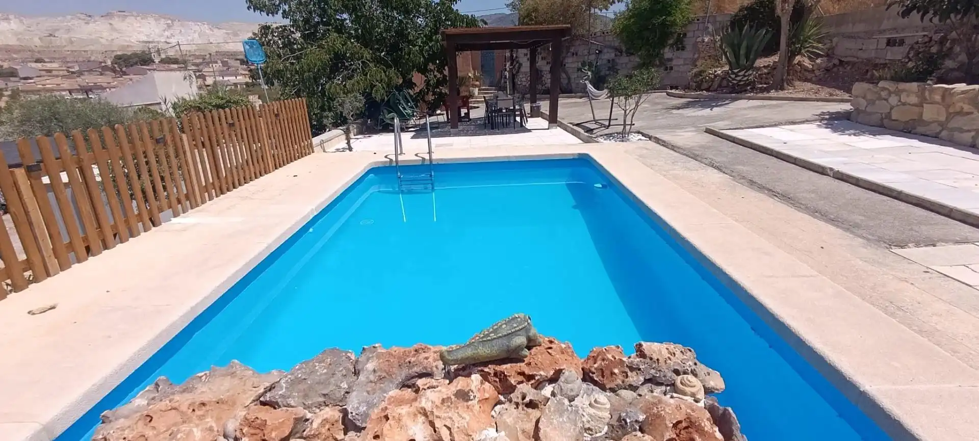 Piscina de Casa o chalet en venta en Algueña con Jardín privado, Terraza y Trastero