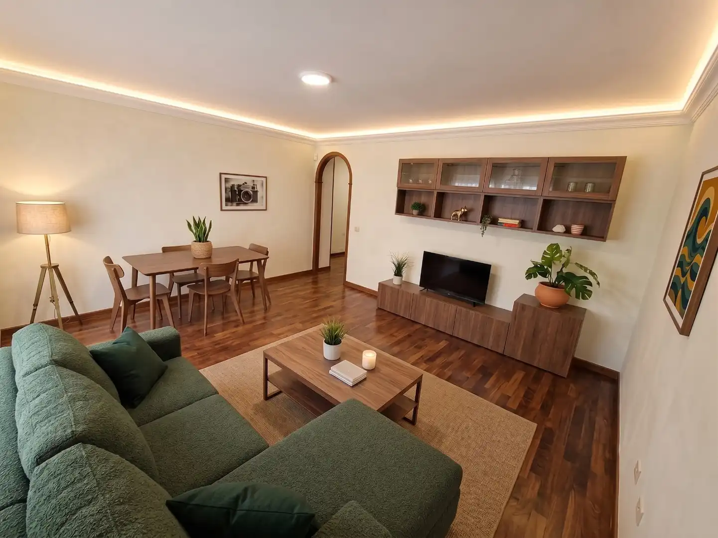 Living room of Flat for sale in San Miguel de Abona  with Storage room, Furnished and Balcony