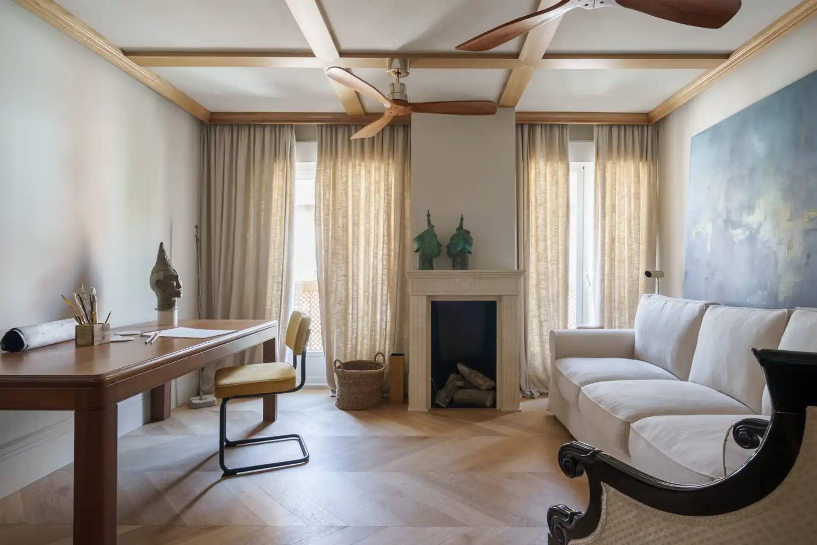 Sala d'estar de Dúplex en venda en Ajalvir amb Aire condicionat, Calefacció i Jardí privat