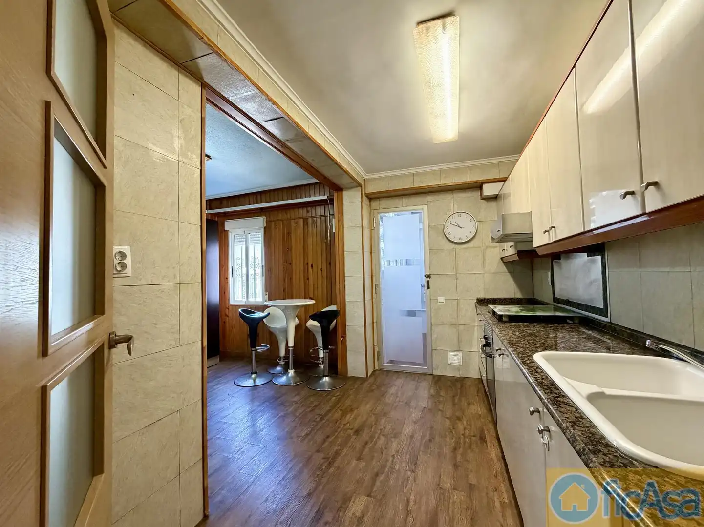 Kitchen of Flat for sale in Castellón de la Plana / Castelló de la Plana  with Air Conditioner, Parquet flooring and Balcony