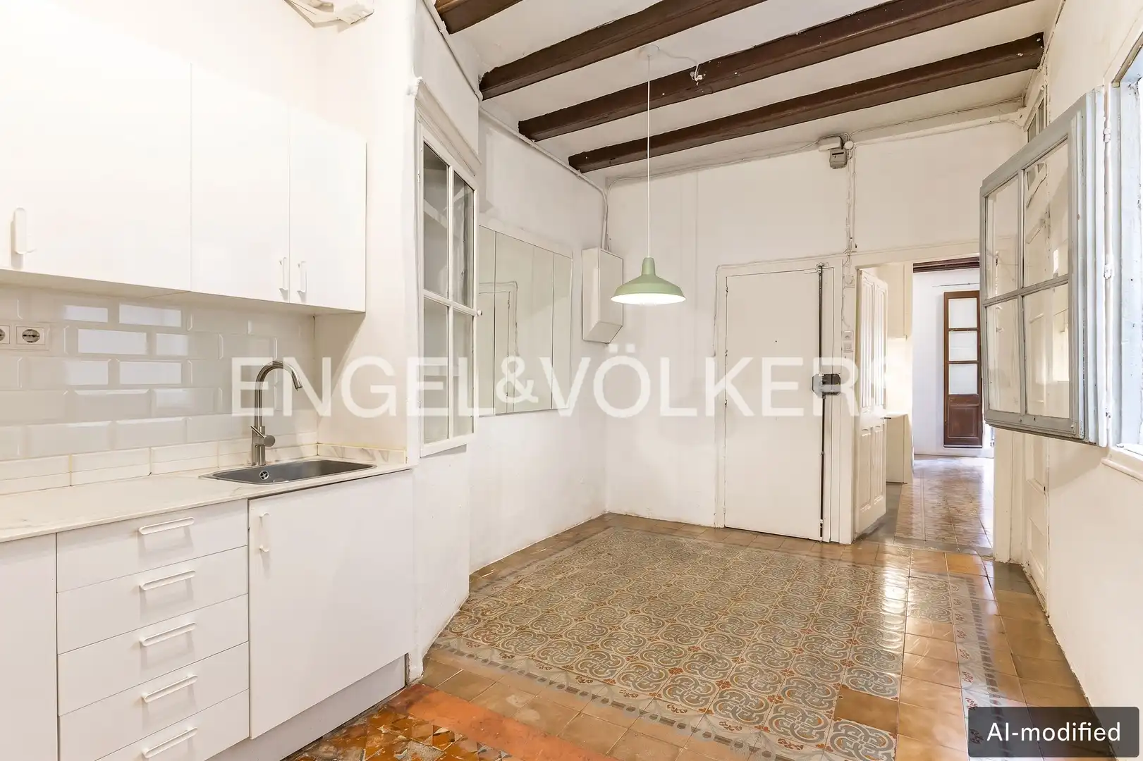 Cocina de Piso en venta en Barcelona con Calefacción y Balcón