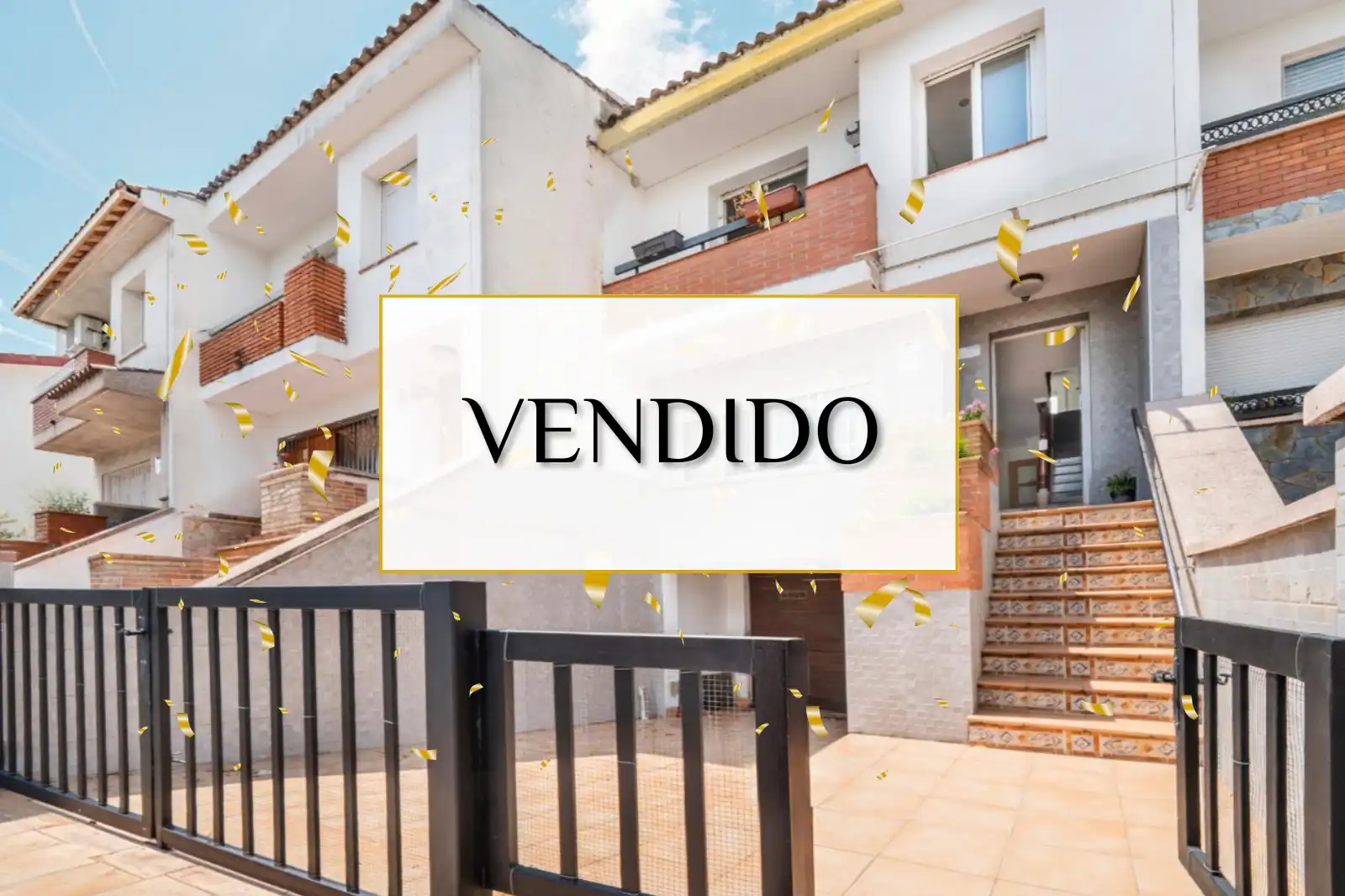 Vista exterior de Casa adosada en venta en Santa Perpètua de Mogoda con Balcón