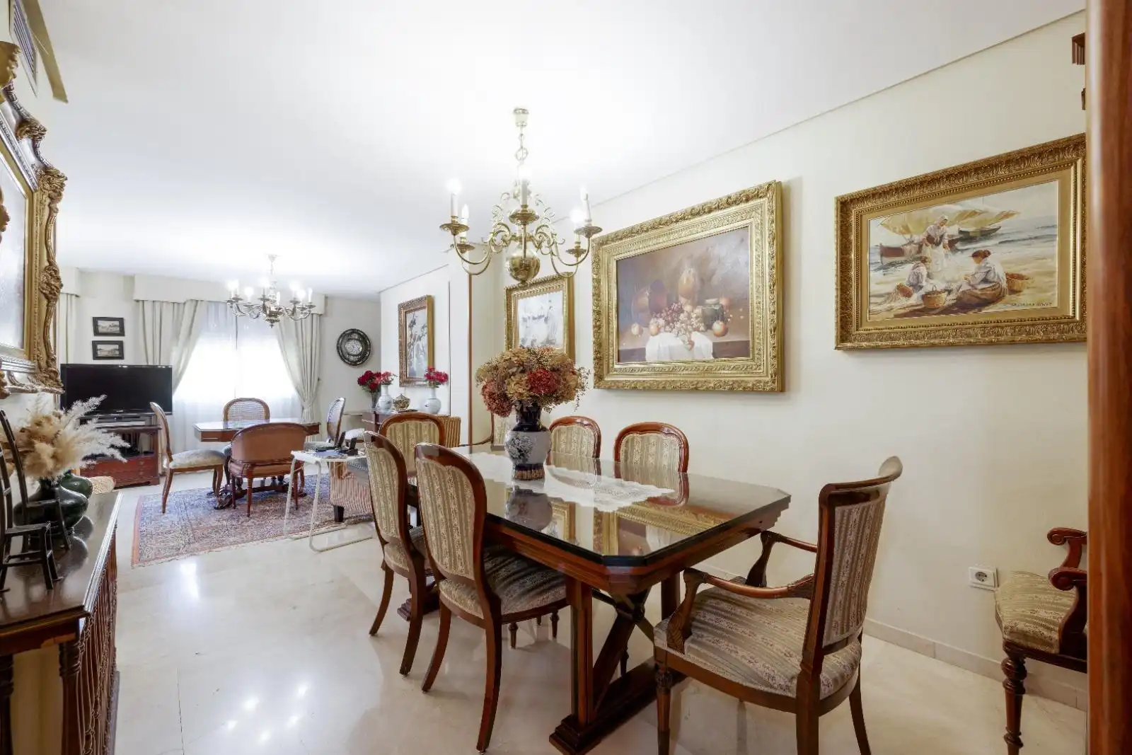 Dining room of Flat for sale in Sevilla  with Air Conditioner, Heating and Terrace