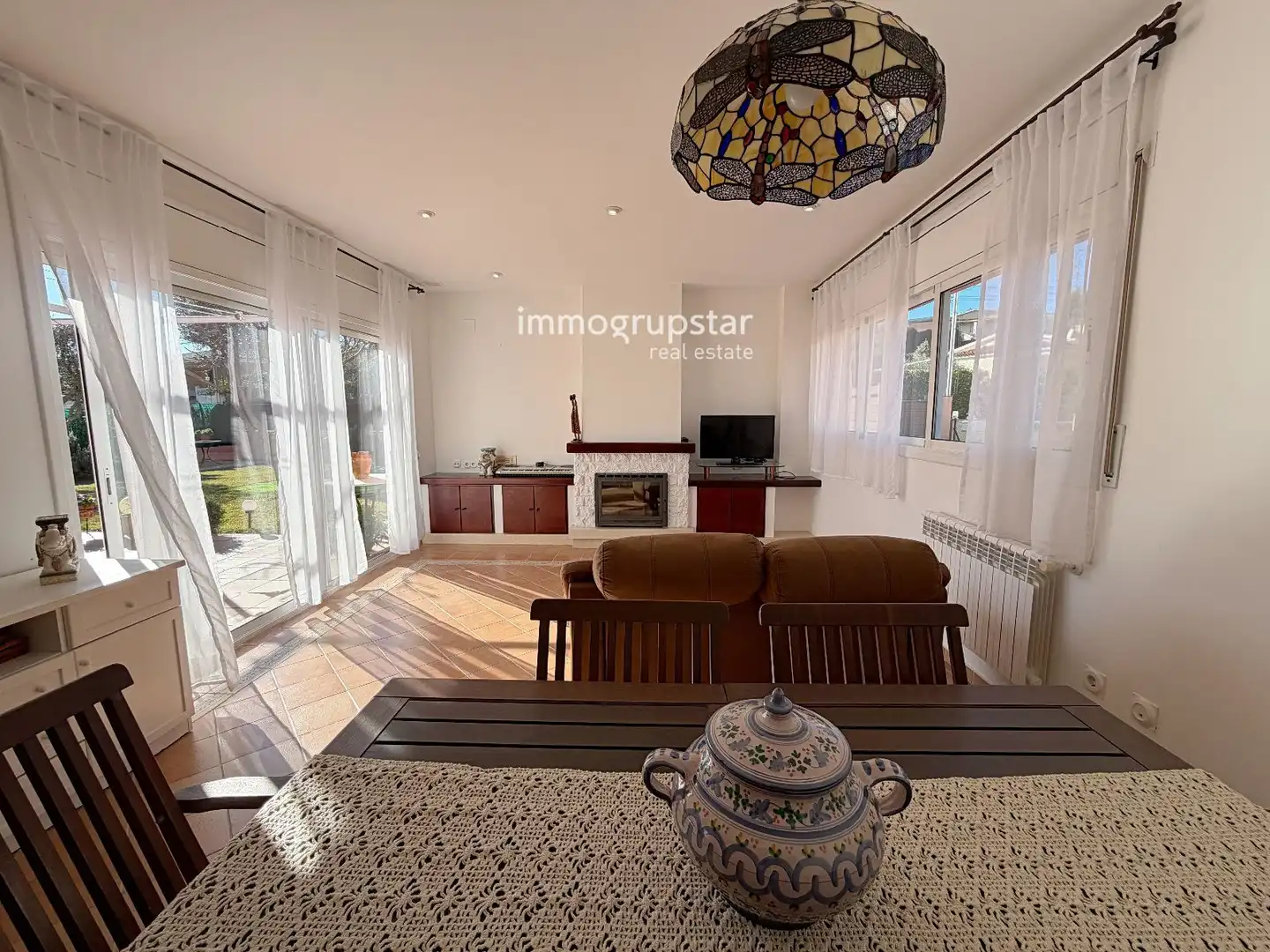 Living room of Houses for sale in Calonge i Sant Antoni  with Air Conditioner, Heating and Terrace