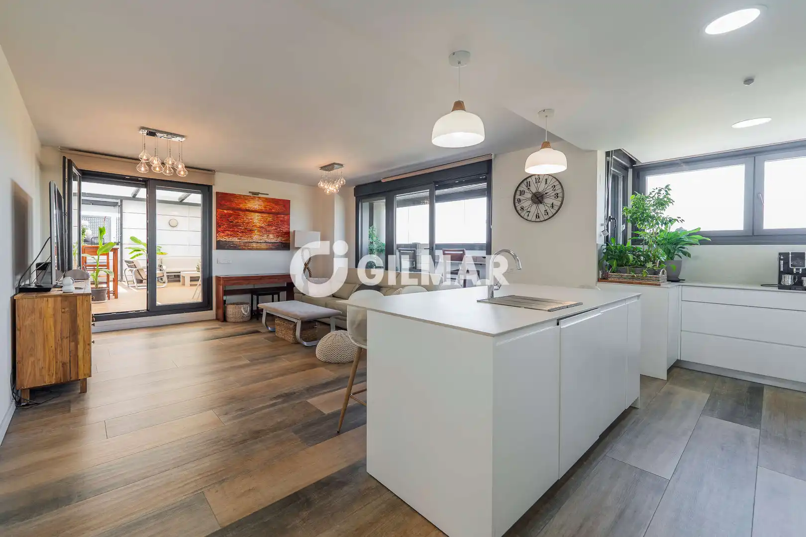 Küche von Dachboden zum Verkauf in Madrid mit Heizung, Privatgarten und Abstellraum