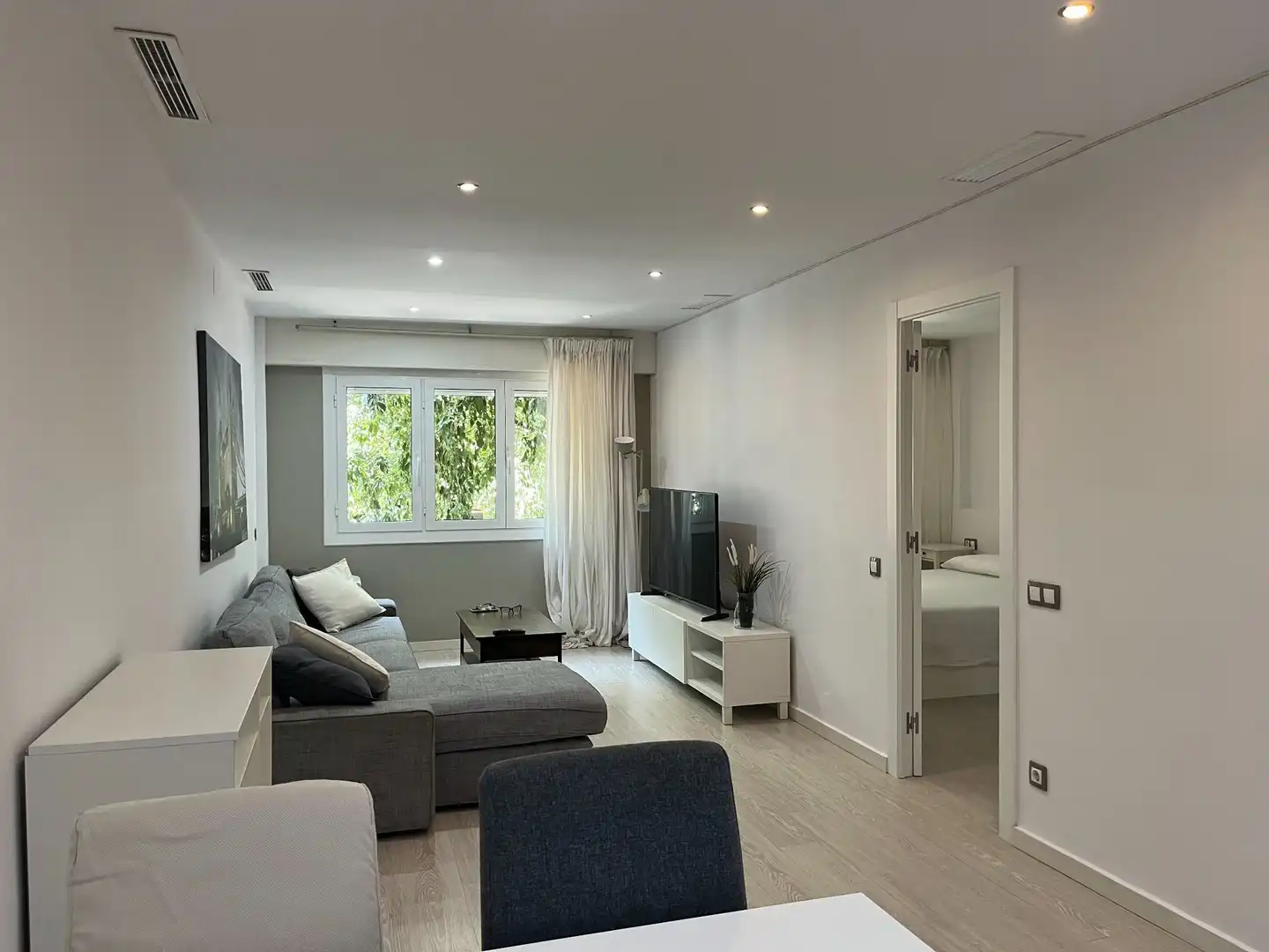 Living room of Flat for sale in Barcelona  with Air Conditioner, Heating and Furnished