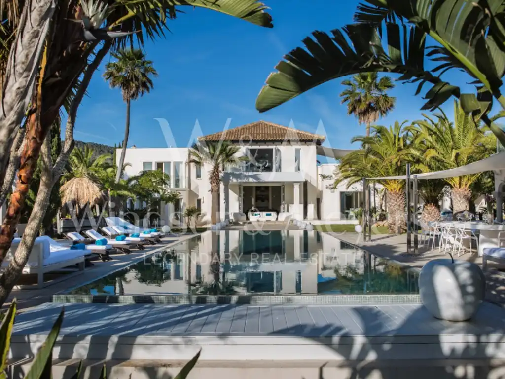 Vista exterior de Casa o chalet en venta en Sant Josep de sa Talaia con Jardín privado, Terraza y Piscina