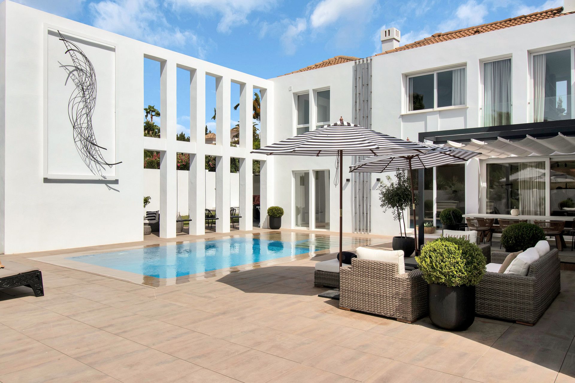Terrace of House or chalet to rent in Marbella  with Air Conditioner, Heating and Private garden