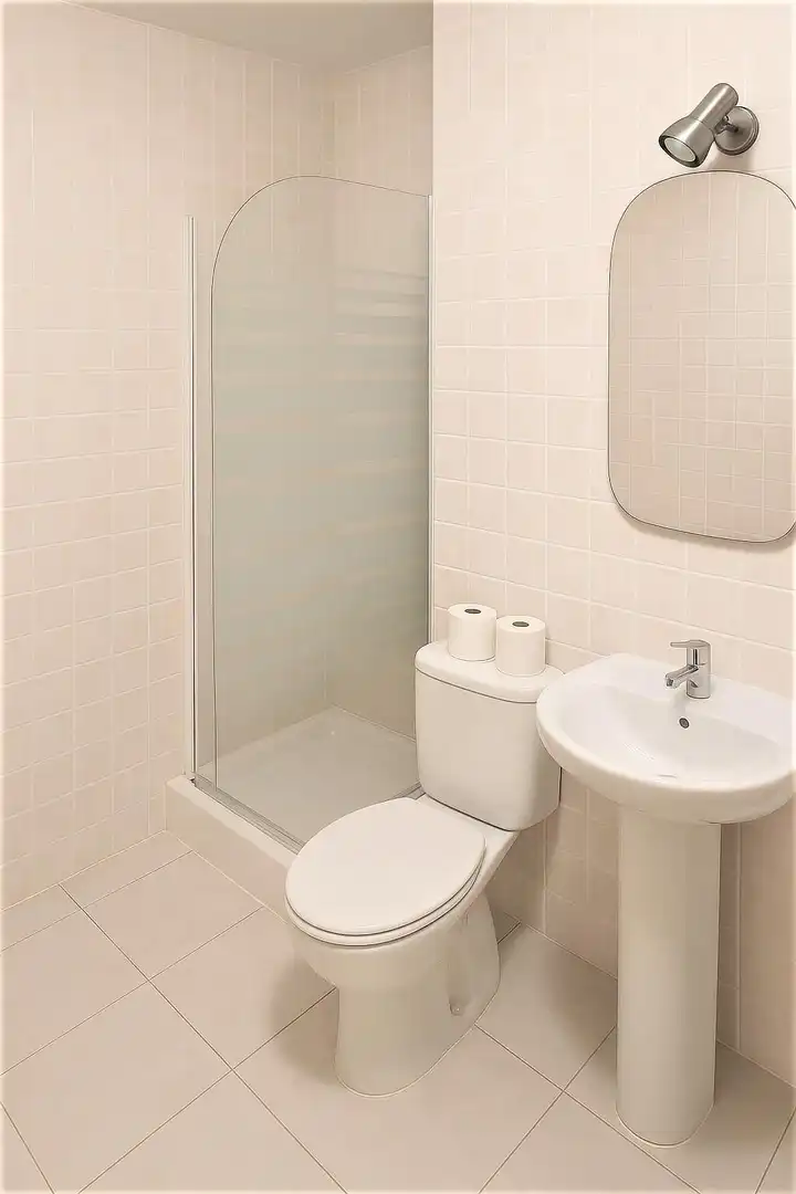 Badezimmer von Wohnung zum Verkauf in Torremolinos mit Privatgarten, Terrasse und Gemeinschaftspool