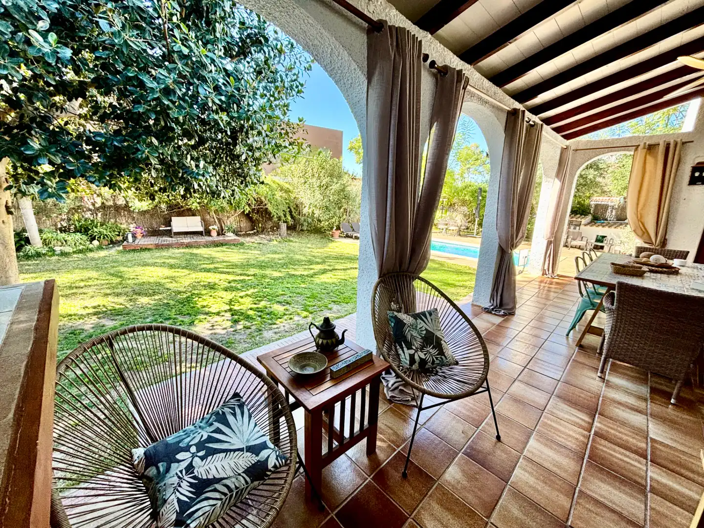 Jardí de Casa o xalet en venda en Mutxamel amb Aire condicionat, Jardí privat i Terrassa