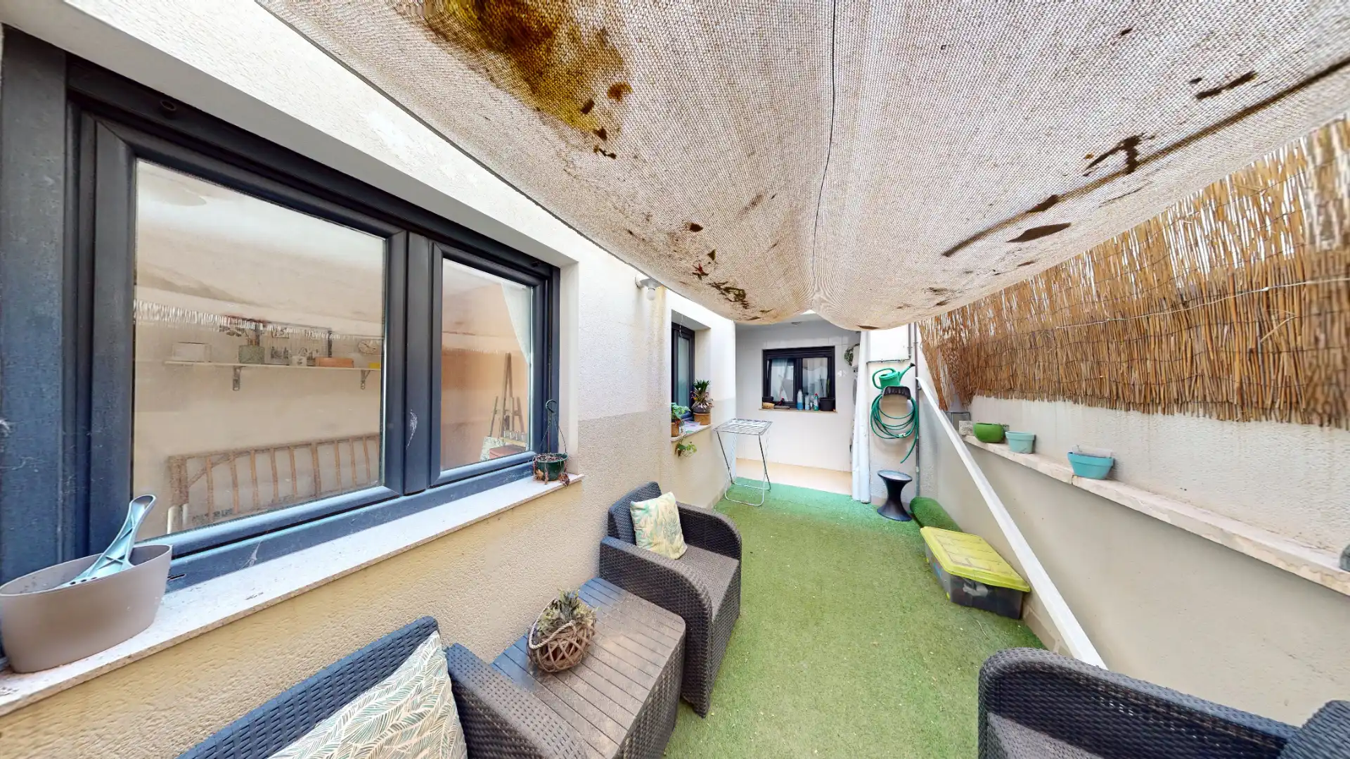 Balcony of Flat for sale in Roquetas de Mar  with Air Conditioner, Heating and Private garden