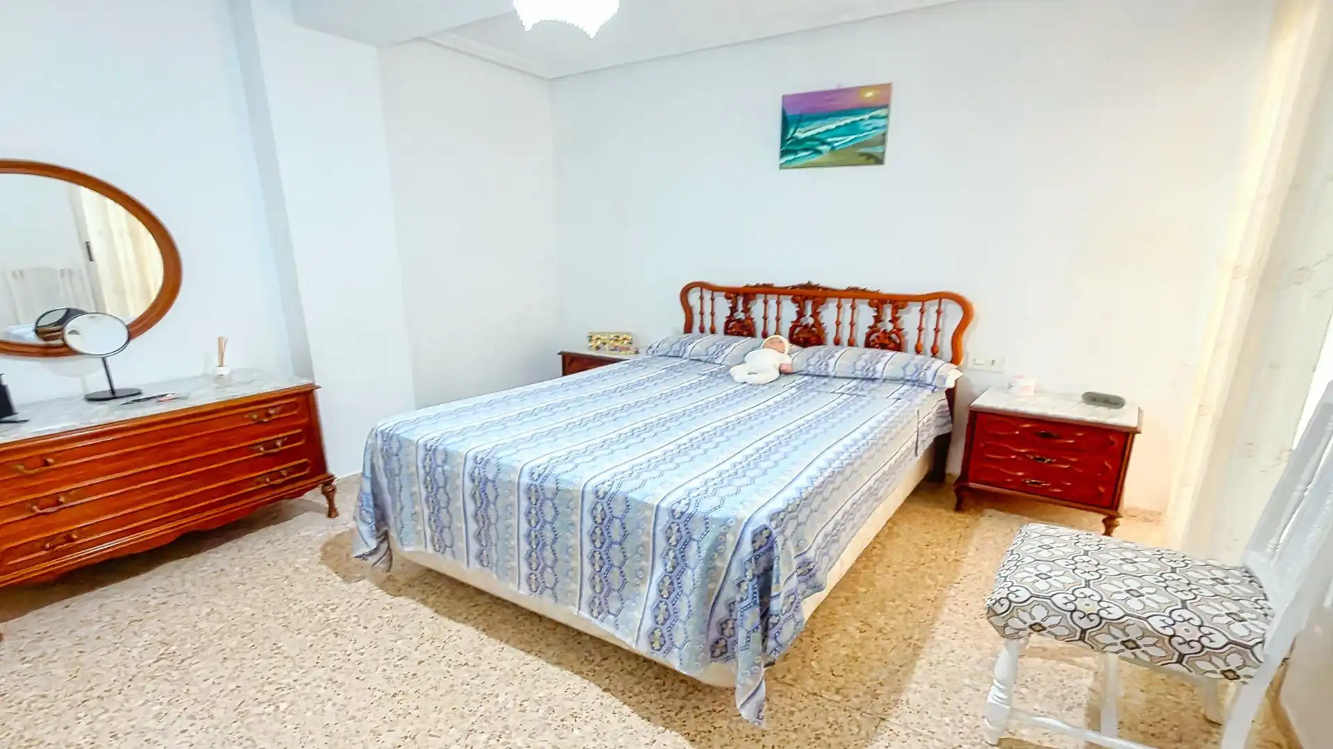 Bedroom of Flat for sale in Benidorm  with Air Conditioner
