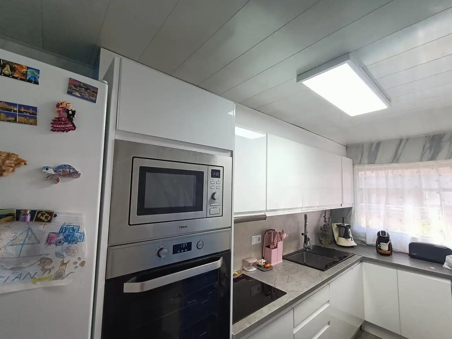 Cocina de Piso en venta en Malgrat de Mar con Parquet, Terraza y Balcón