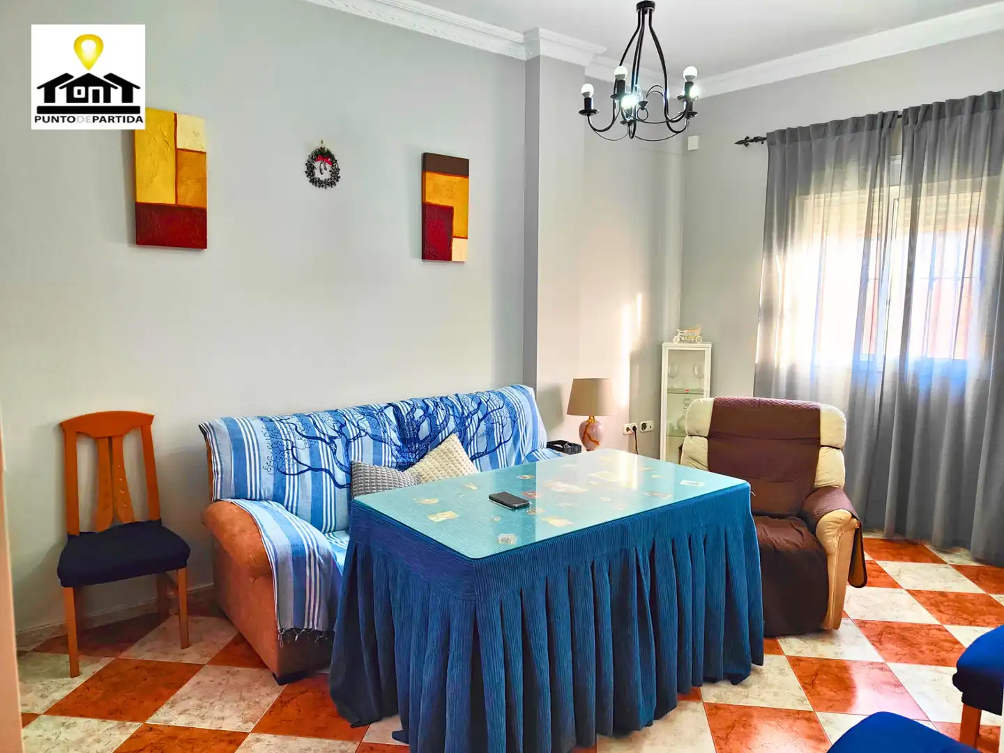 Sala de estar de Casa o chalet en venta en Villarrasa con Aire acondicionado, Terraza y Trastero