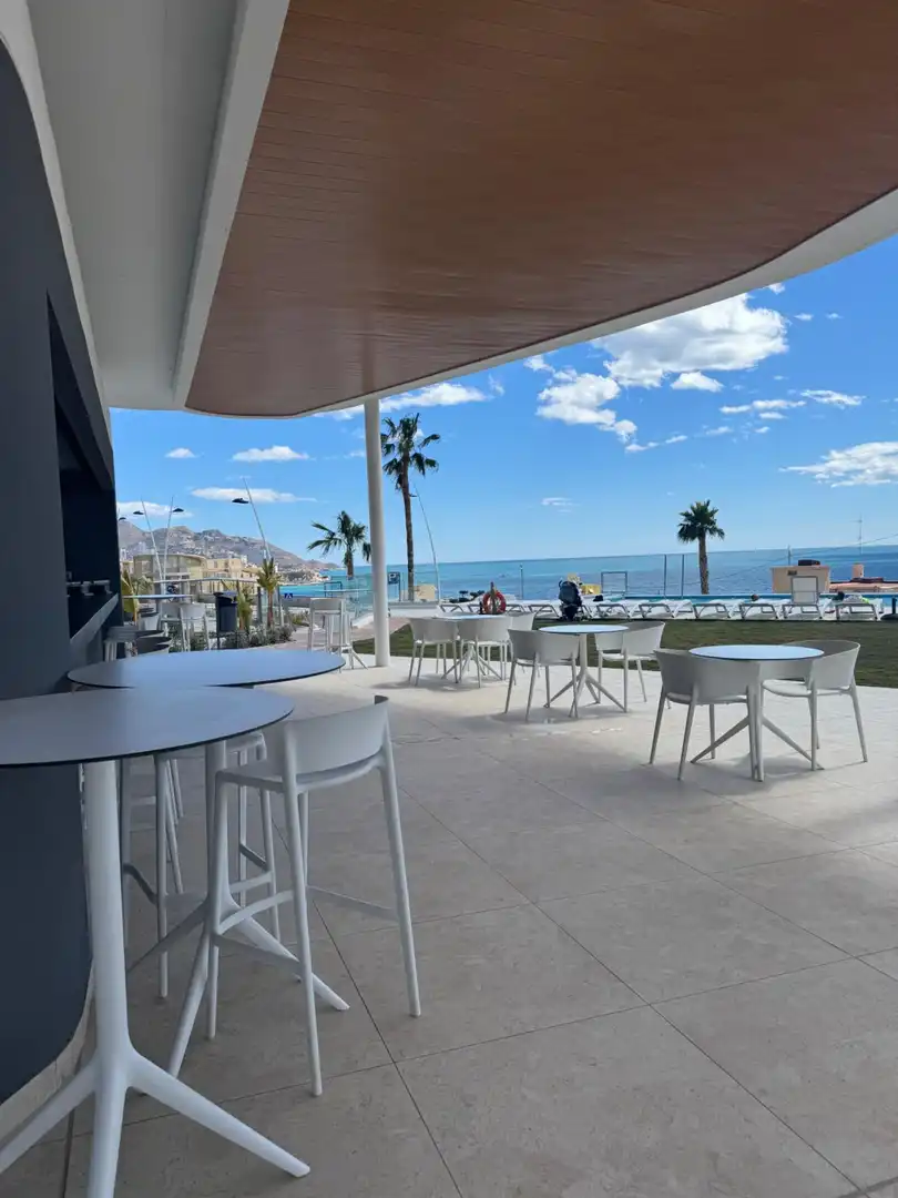 Terrace of Apartments for rent in Benidorm  with Air Conditioner, Heating and Private garden