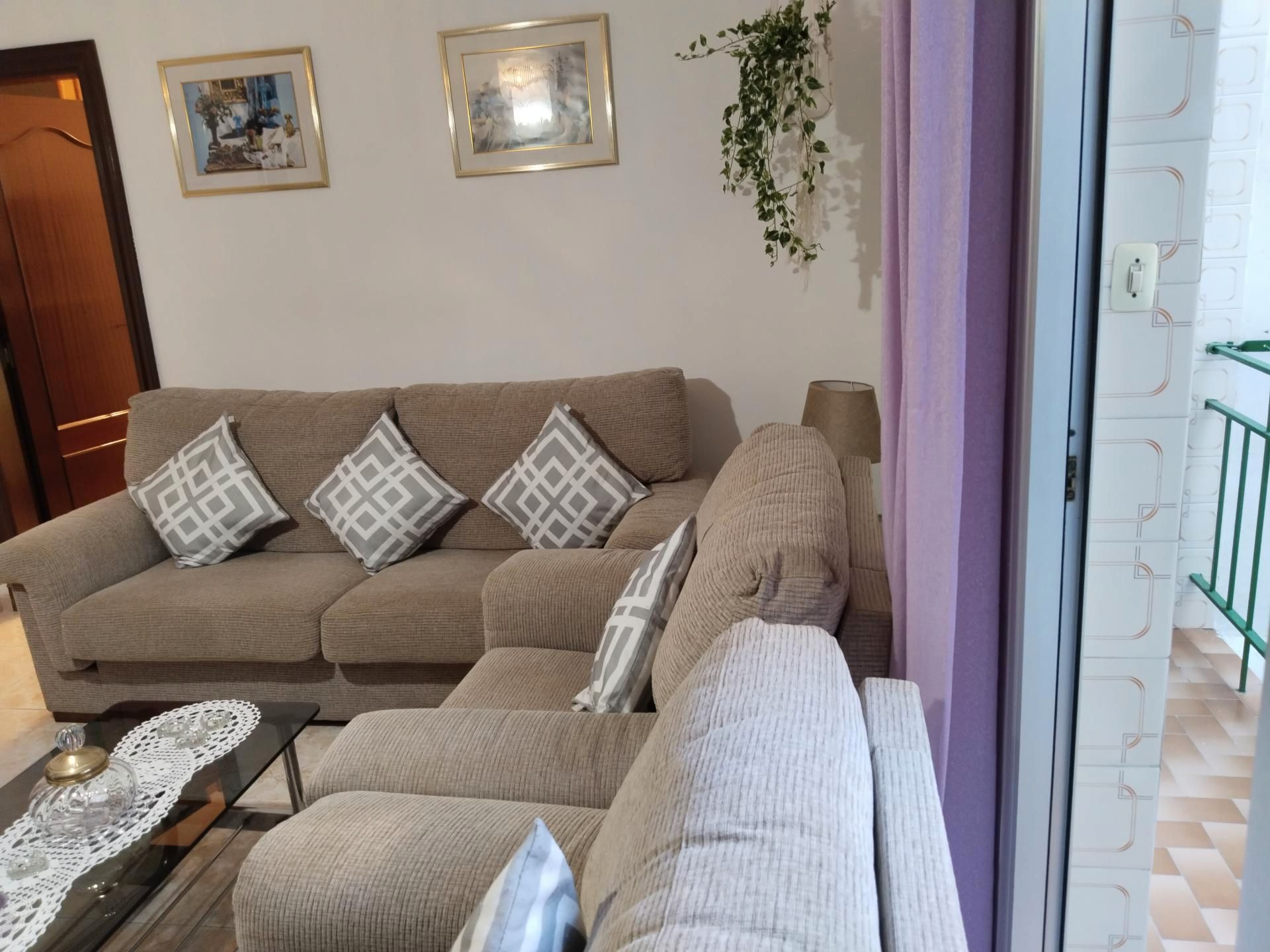 Living room of Flat for sale in  Barcelona Capital  with Oven, Washing machine and Balcony