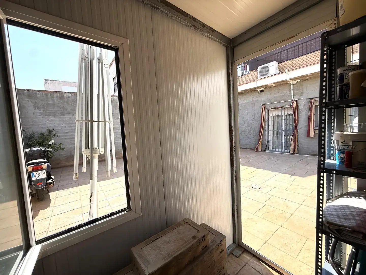 Exterior view of Detached homes for sale in Santiponce  with Air Conditioner, Terrace and Storage room