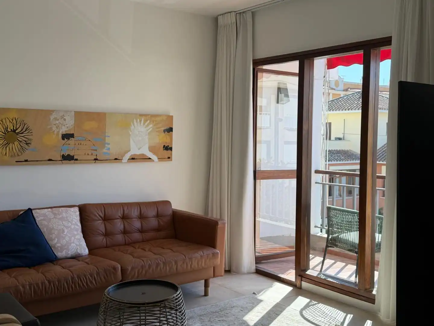 Wohnzimmer von Wohnung zum Verkauf in Sanlúcar de Barrameda mit Klimaanlage, Terrasse und Balkon