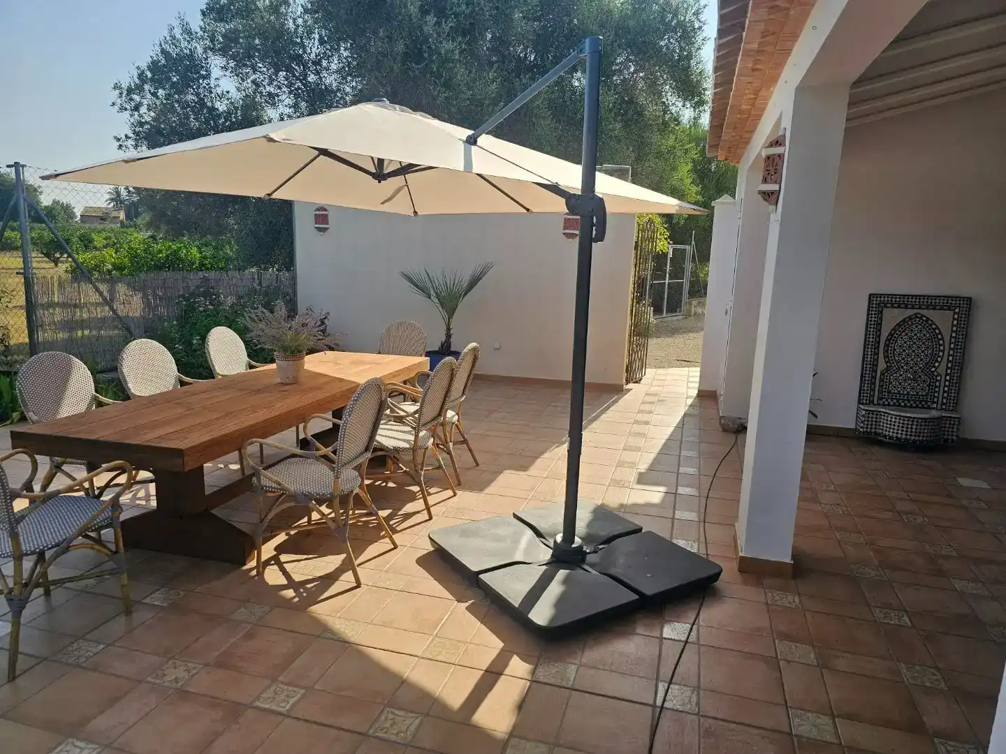 Terraza de Finca rústica en venta en Pedreguer con Aire acondicionado, Jardín privado y Balcón
