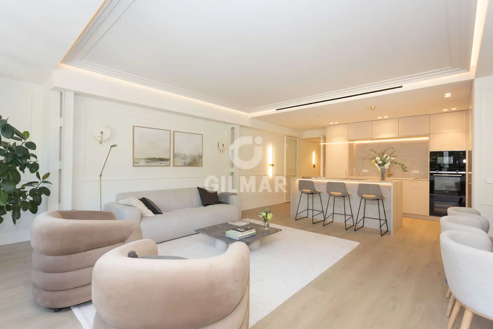Living room of Flat for sale in Madrid  with Heating, Private garden and Storage room
