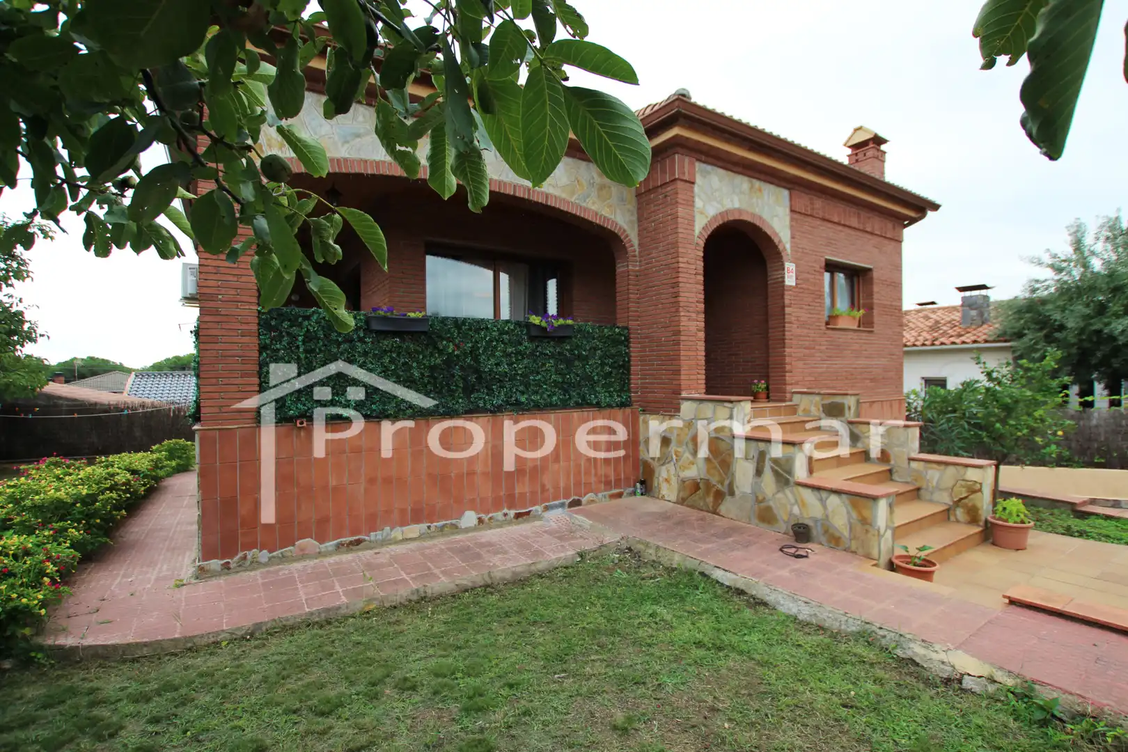 Exterior view of Houses for sale in Cànoves I Samalús  with Heating, Private garden and Terrace