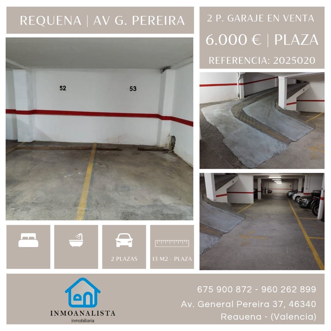 Parking de Garaje en venta en Requena