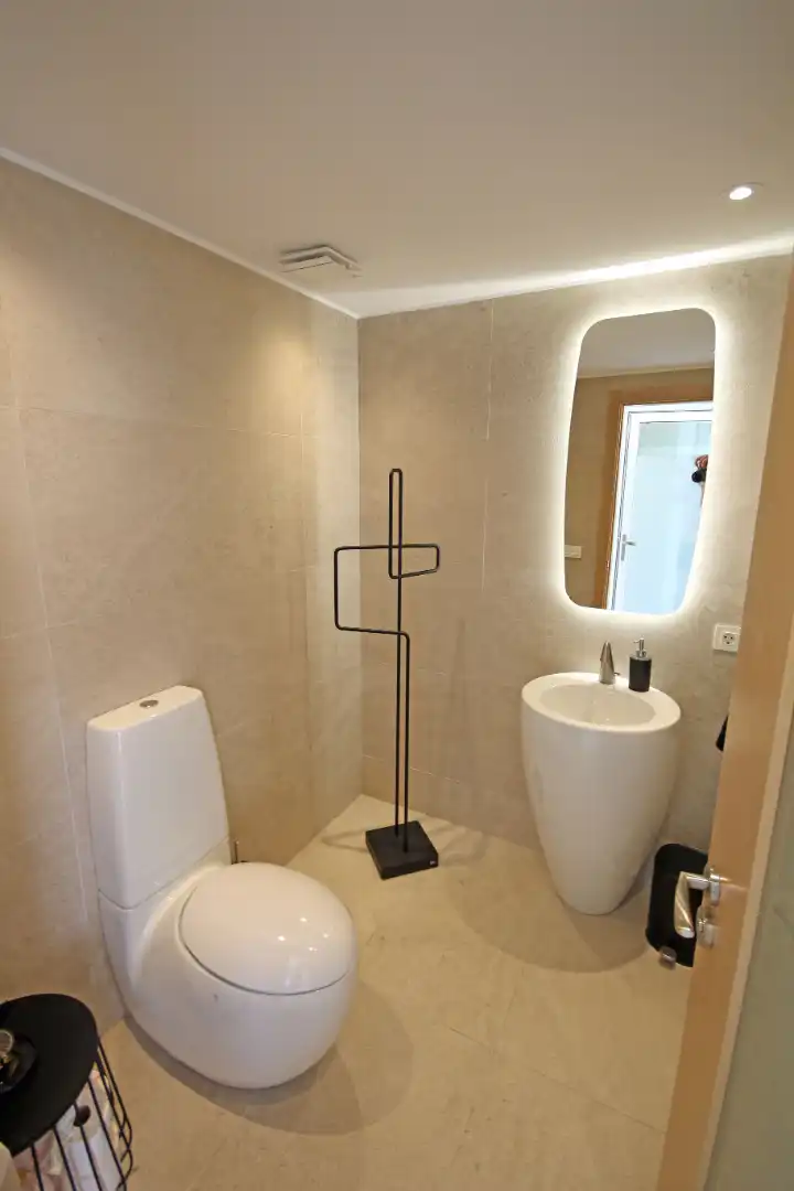 Bathroom of Detached homes for sale in Granadilla de Abona  with Air Conditioner, Private garden and Swimming Pool