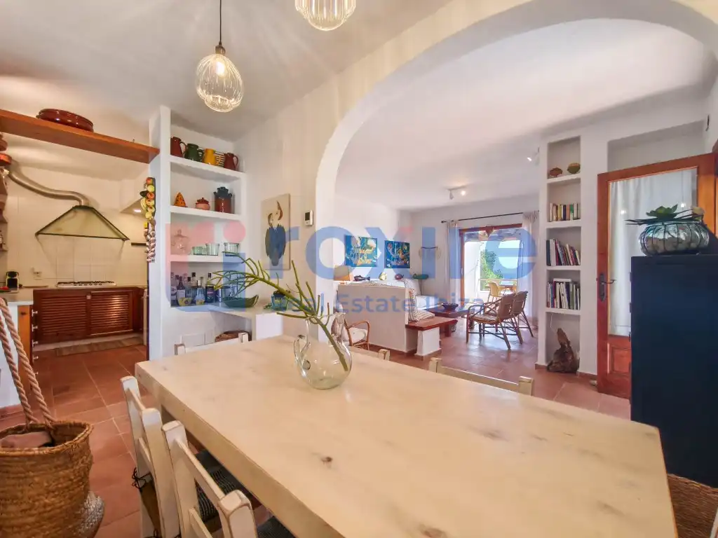 Dining room of Houses for rent in Sant Josep de sa Talaia  with Air Conditioner, Private garden and Terrace