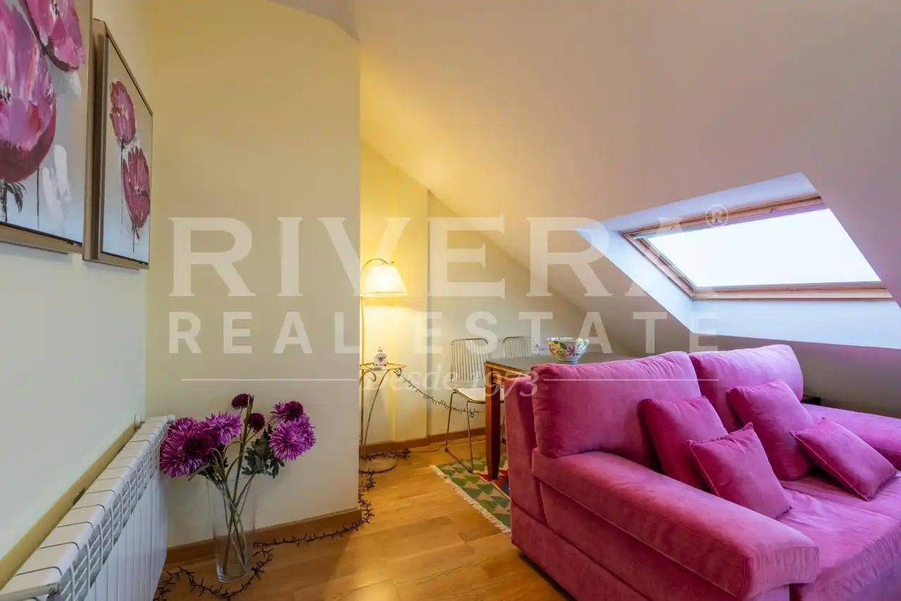 Sala de estar de Casa o chalet en venta en Sanxenxo con Calefacción, Jardín privado y Parquet