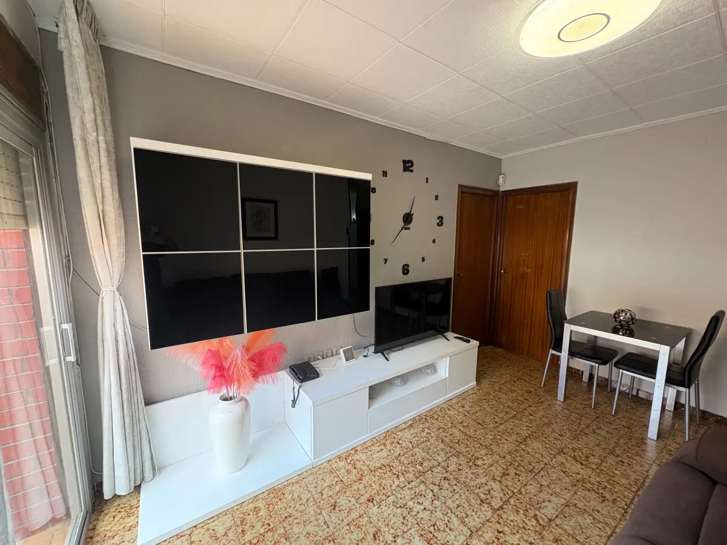 Wohnzimmer von Wohnung zum Verkauf in Badalona mit Balkon