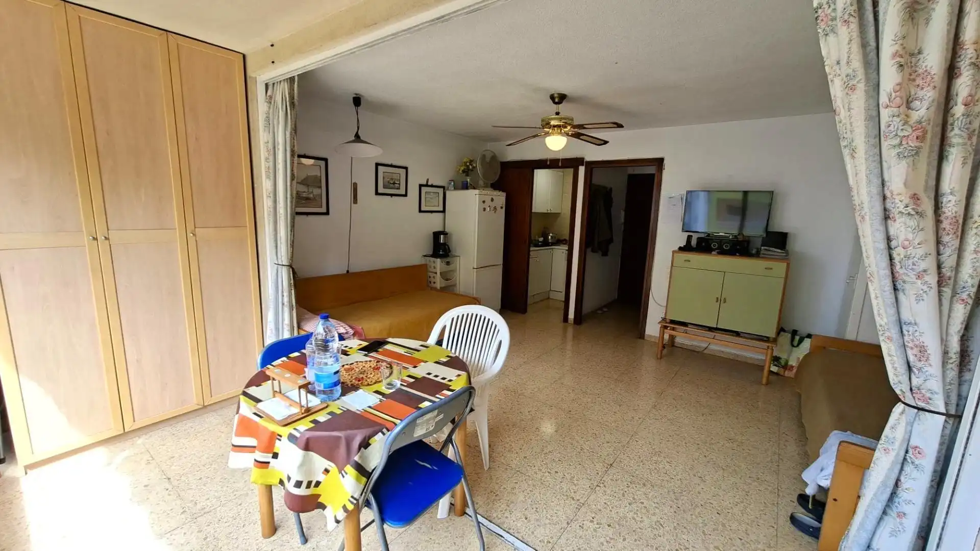 Comedor de Apartamento en venta en Benidorm con Jardín privado, Amueblado y Piscina comunitaria