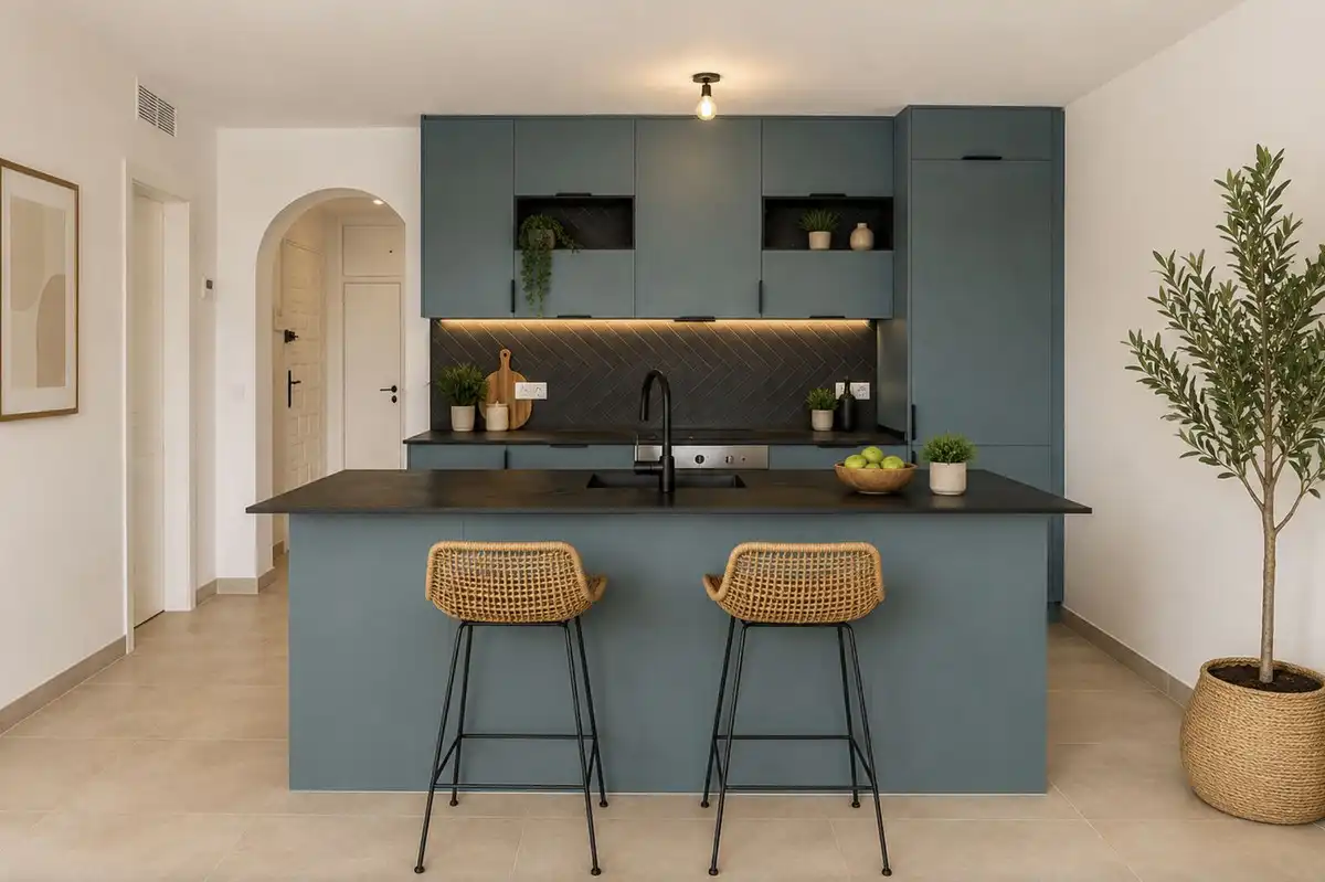Cocina de Planta baja en venta en Marbella con Aire acondicionado, Terraza y Piscina comunitaria