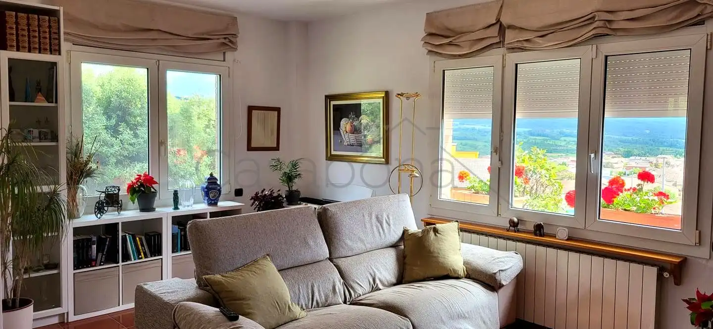 Sala de estar de Casa o chalet en venta en Olost con Jardín privado, Terraza y Piscina