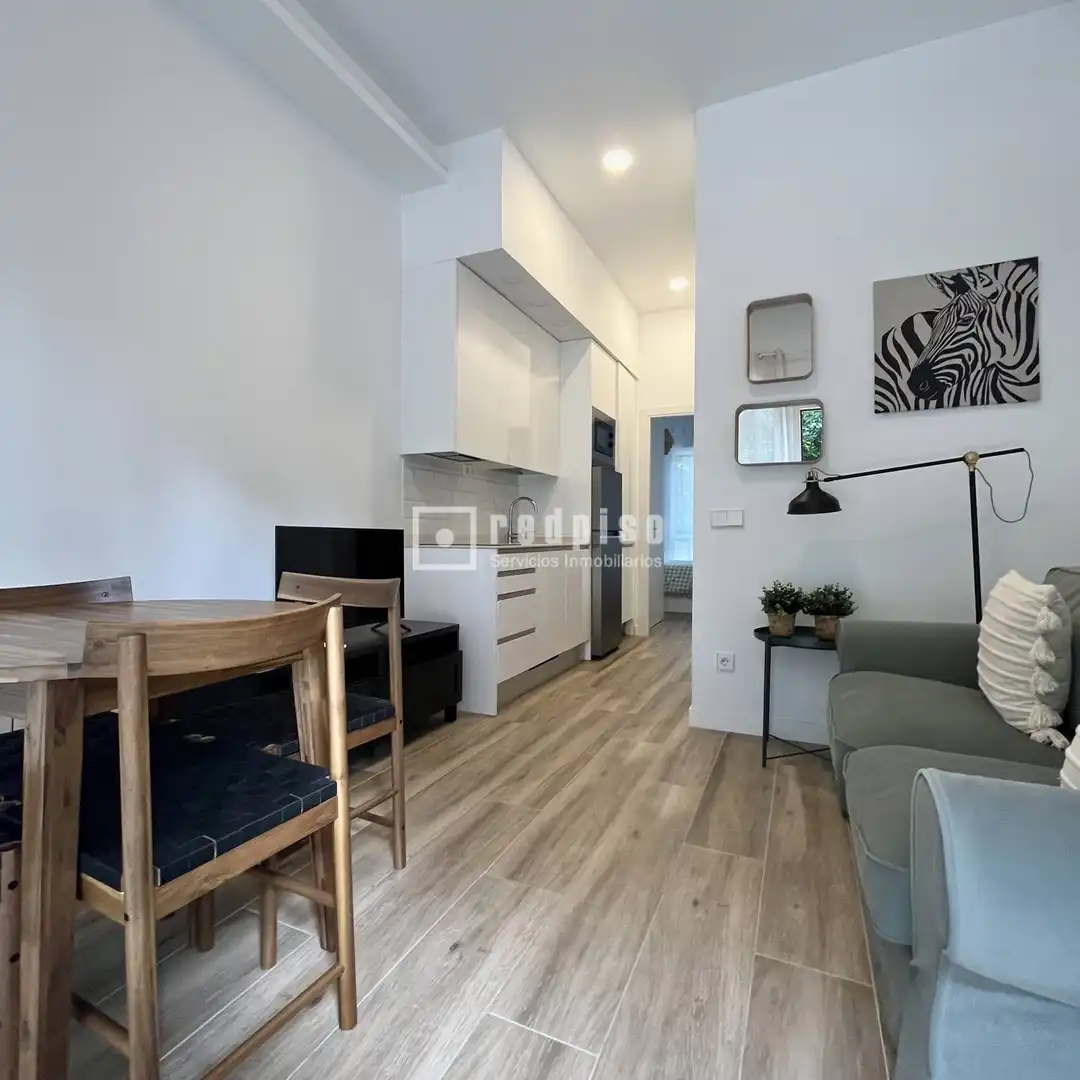 Schlafzimmer von Wohnung zur Miete in Madrid mit Klimaanlage, Heizung und Privatgarten
