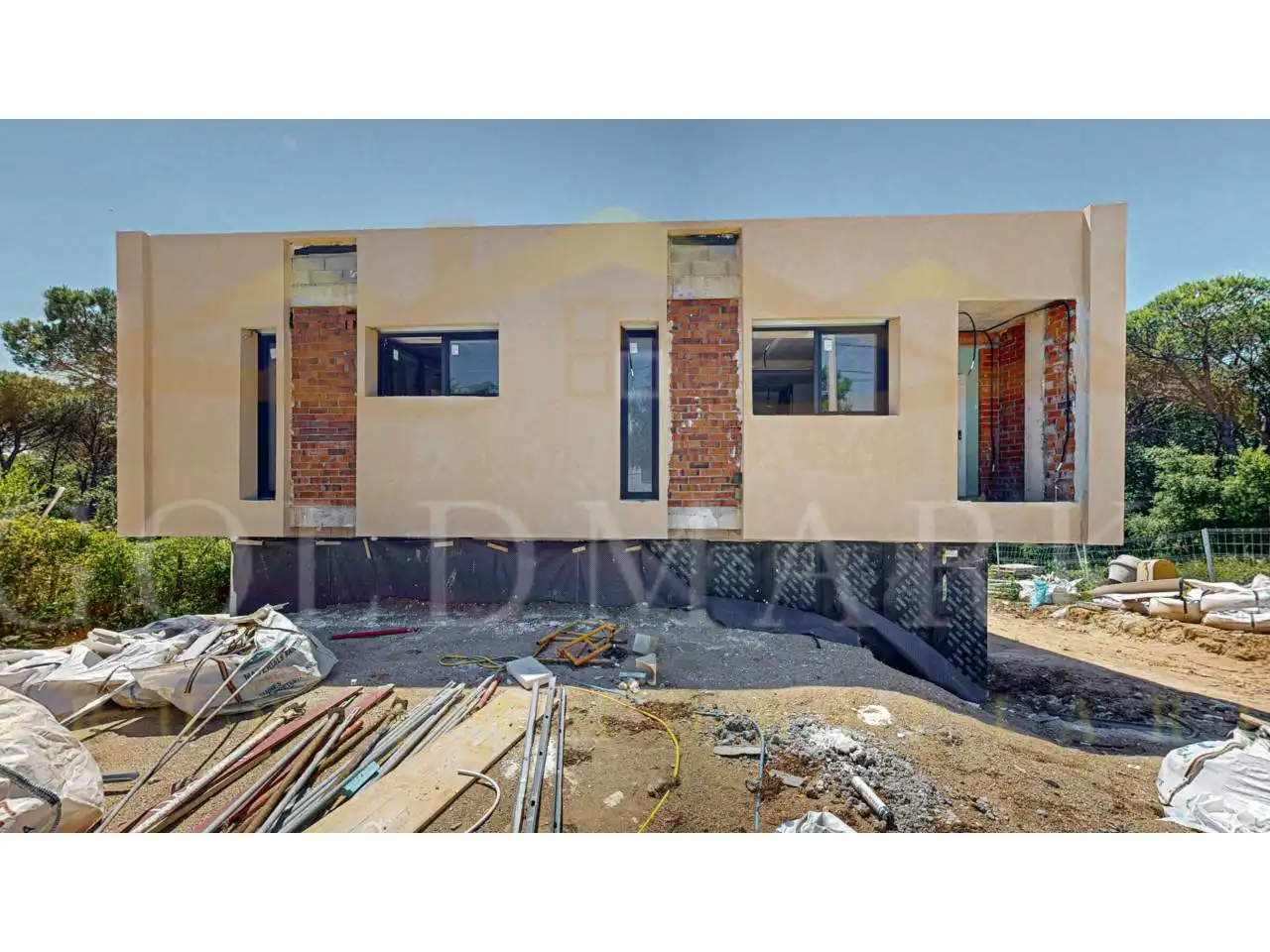 Vista exterior de Casa o xalet en venda en Caldes de Malavella amb Calefacció, Jardí privat i Terrassa